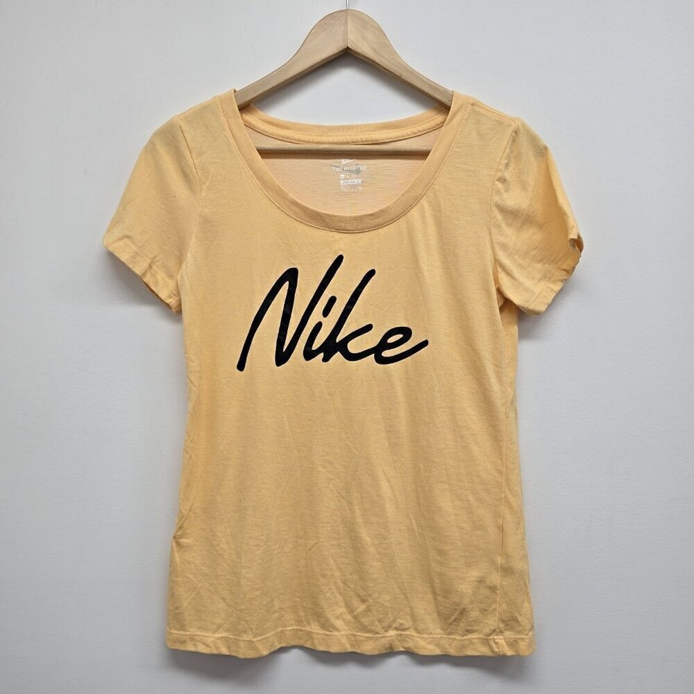 Nike The Nike Tee T-Shirt Womens Size XS Blue Short Sleeve Logo Athleisure Sport
